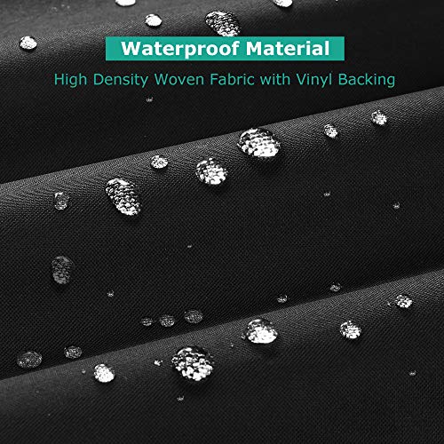 SunPatio Outdoor Heavy Duty Waterproof Grill Cover Compatible with Traeger 34 Series Wood Pellet Grill and Smoker, Texas and More, Full Length Barbecue Cover, All Weather Protection, Black - Image 4