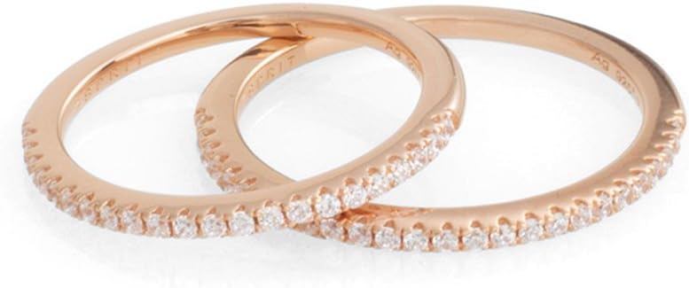 إسبريت خاتم نسائي من Esprit مطلي جزئيًا بالذهب من الفضة عيار 925 Jw50217 باللونين الوردي والأبيض Esse91010 °C - Image 2