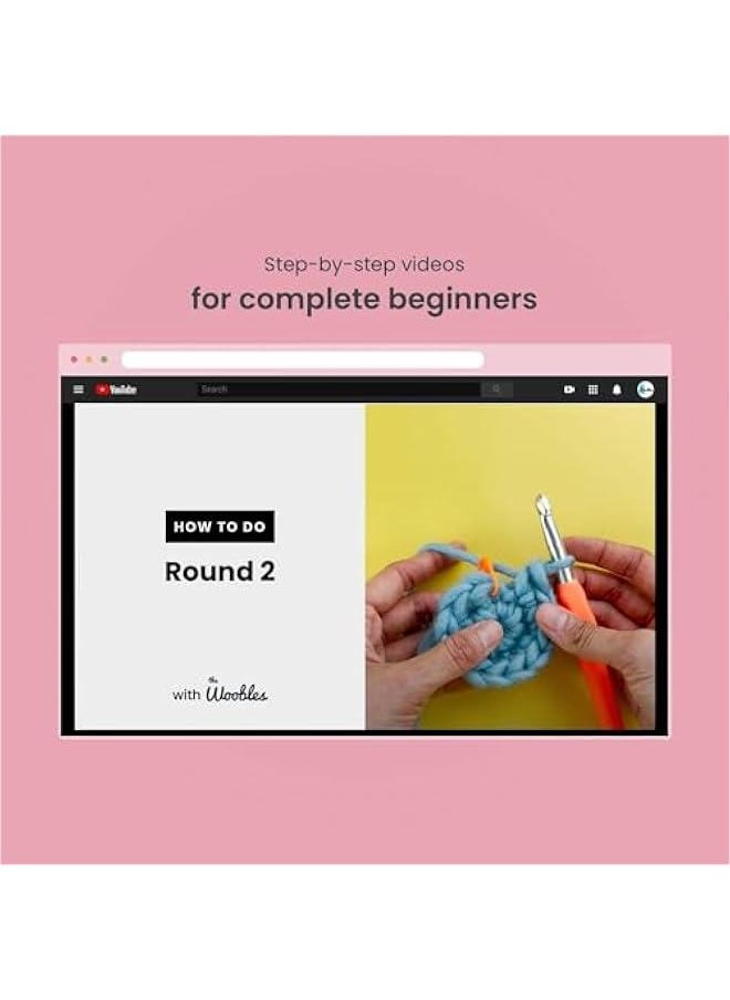 Fred The Dinosaur Beginner Crochet Kit featuring Simple Yarn and Shark Tank-Backed Instructions  - Image 3