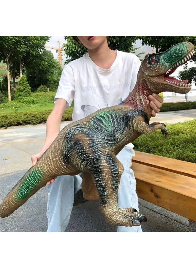 Large Dinosaur Toy Giant Simulation Soft Rubber Animal Model Early Education Baby Boys Emperor Dragon Wholesale-Specifications:Red Tyrannosaurus Rex 50cm [498 Content]] - Image 4