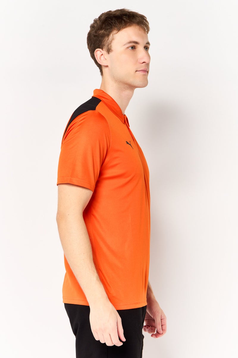 PUMA تي شيرت بولو رياضي للرجال بأكمام قصيرة، خارجي، برتقالي - Image 2