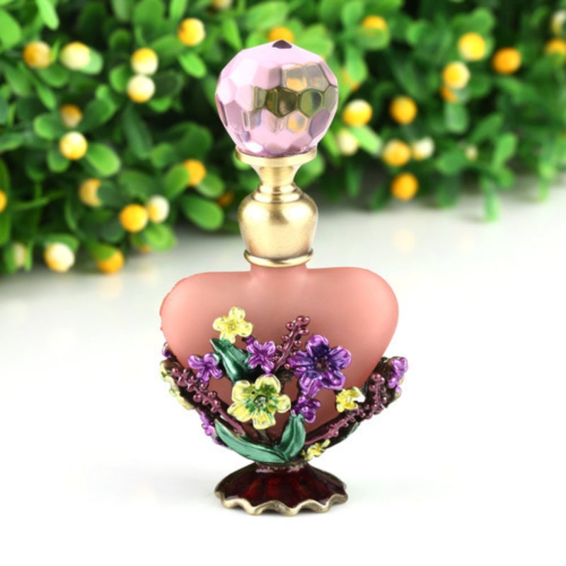 Vintage Painted Perfume Bottled Empty Bottles Dubai Enamel Color Essential Oil Glass   Perfume Bottle - Image 4