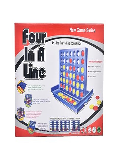 Connect Four Game – Sliding Board and High-Quality Materials for Fun Travel Play