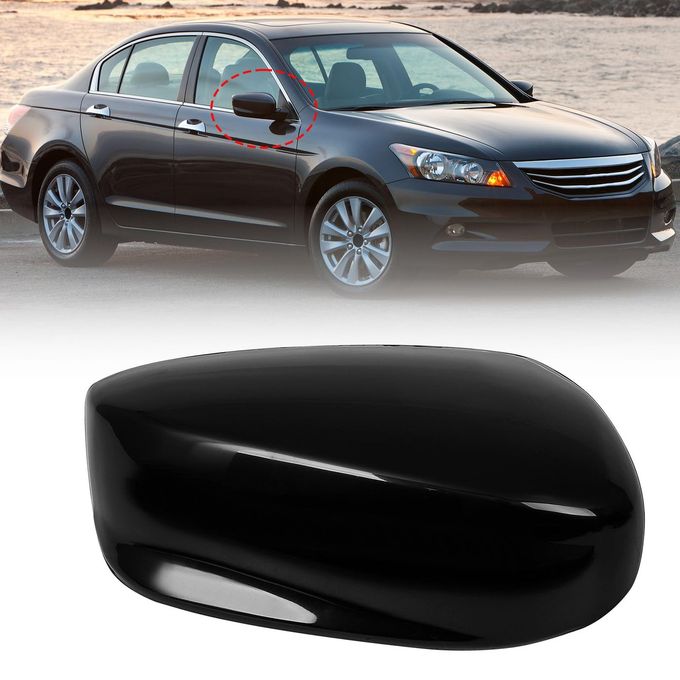 AMSPRAC Passenger Right Side Mirror Cap fit for 20082013 Honda AccordDoor Side Exterior Rearview Back Sight Mirror Cover Shell ReplacementClipon Slot TypeRight Side1PCS
