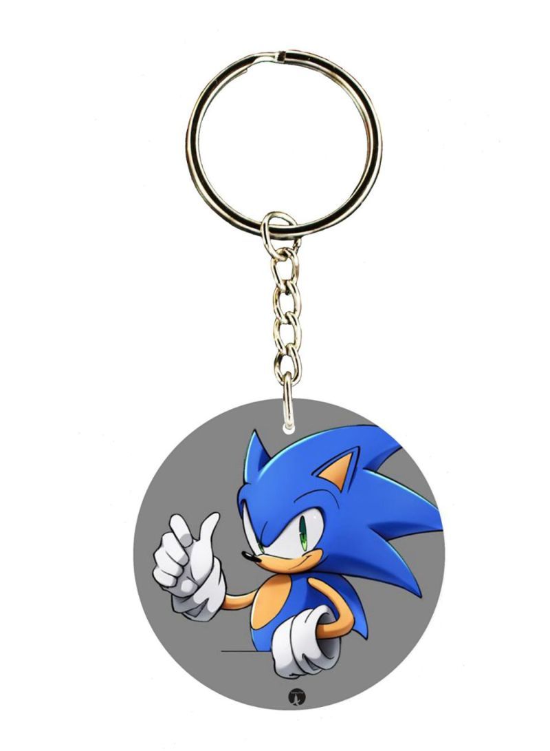 Sonic Double Side Printed Keychain