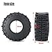 RCLIONS 4PCS 22inch RC Crawler Tires with Foam Insert 125mm49inch Outer Diameter for 110 RC Crawler Car - Image 4