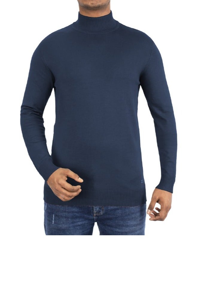 OVERS Plain High Neck Sweater for Men - Image 1