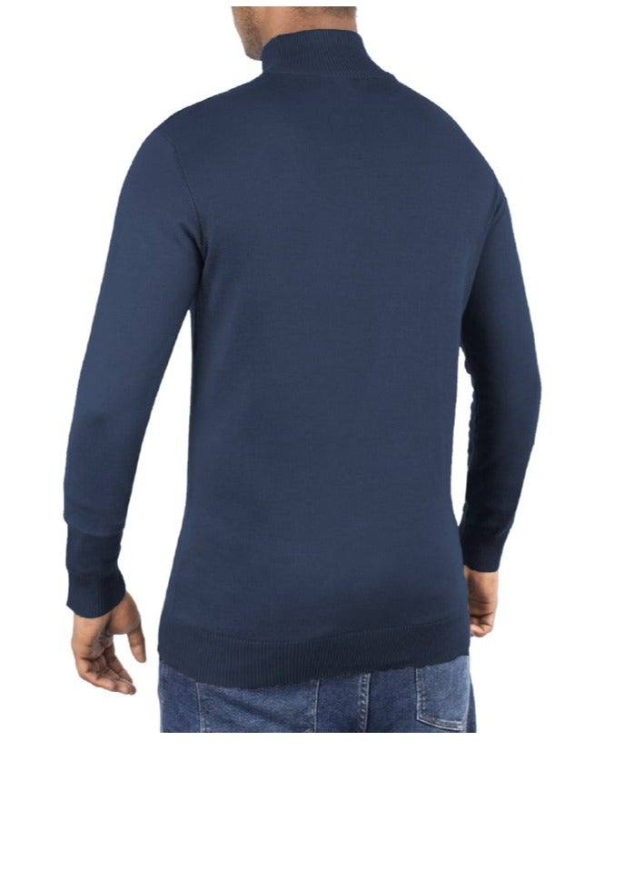 OVERS Plain High Neck Sweater for Men - Image 2