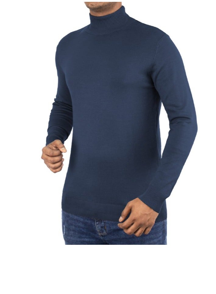 OVERS Plain High Neck Sweater for Men - Image 4
