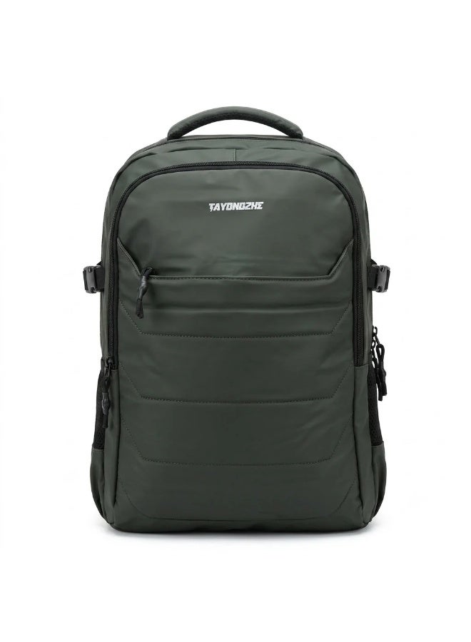 Premium LT-2 Green Imported Waterproof Laptop Bag – Unisex | Soft Touch, Multi-Pocket Design - Image 1