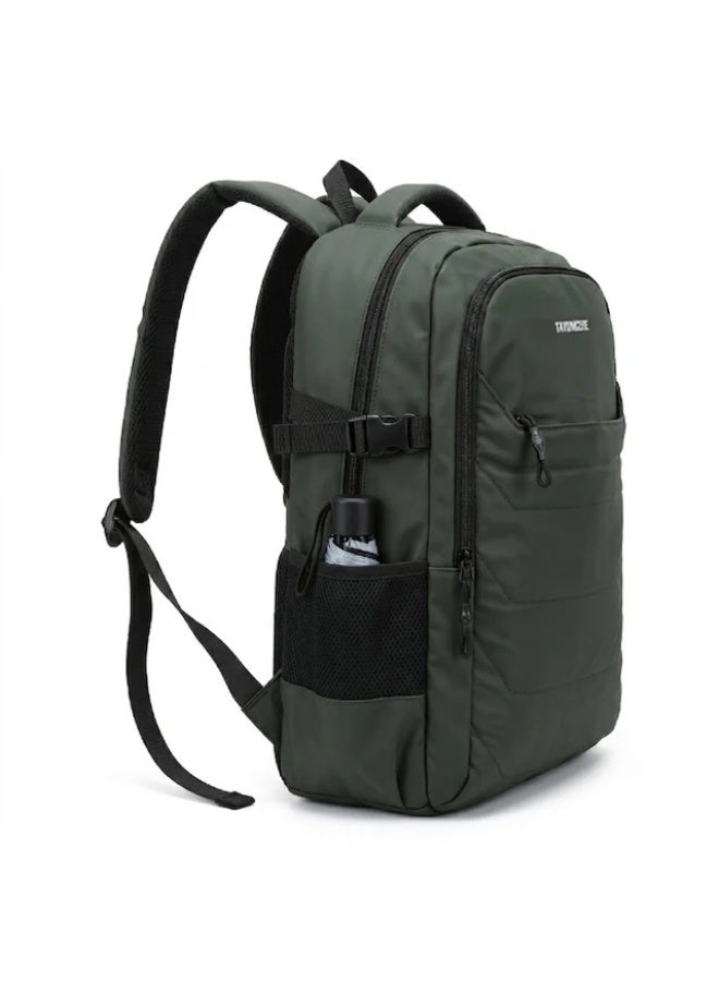 Premium LT-2 Green Imported Waterproof Laptop Bag – Unisex | Soft Touch, Multi-Pocket Design - Image 3