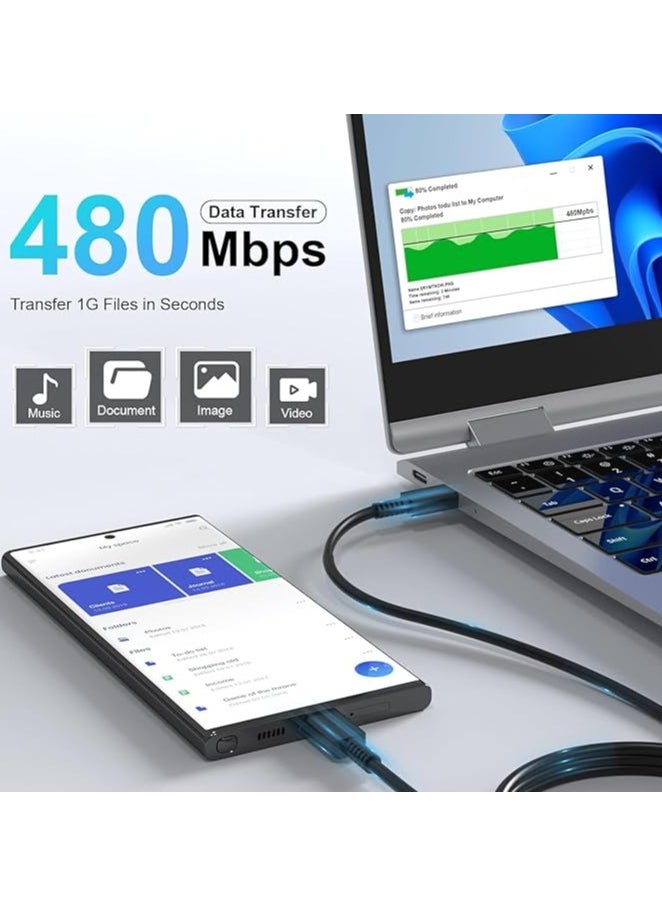45W Fast Charger for Samsung Galaxy S22, S22Ultra, S22+, S21, S20, A32, A33, A53, A73, USB C Super Fast Charger Plug with 1m Type C Charging Cable