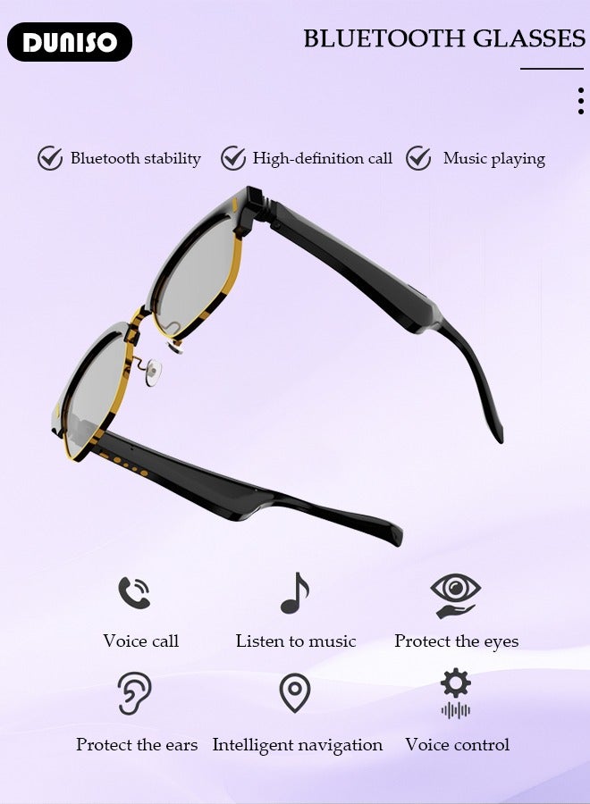 Smart Bluetooth Glasses Earphones,Bluetooth Audio Glasses,  Bluetooth 5.0 Audio Glasses ,Open-Ear Audio for Driving, Cycling, Outdoor Sports for Women and Man,Open Ear Sound with Mic  Speakers - Image 3