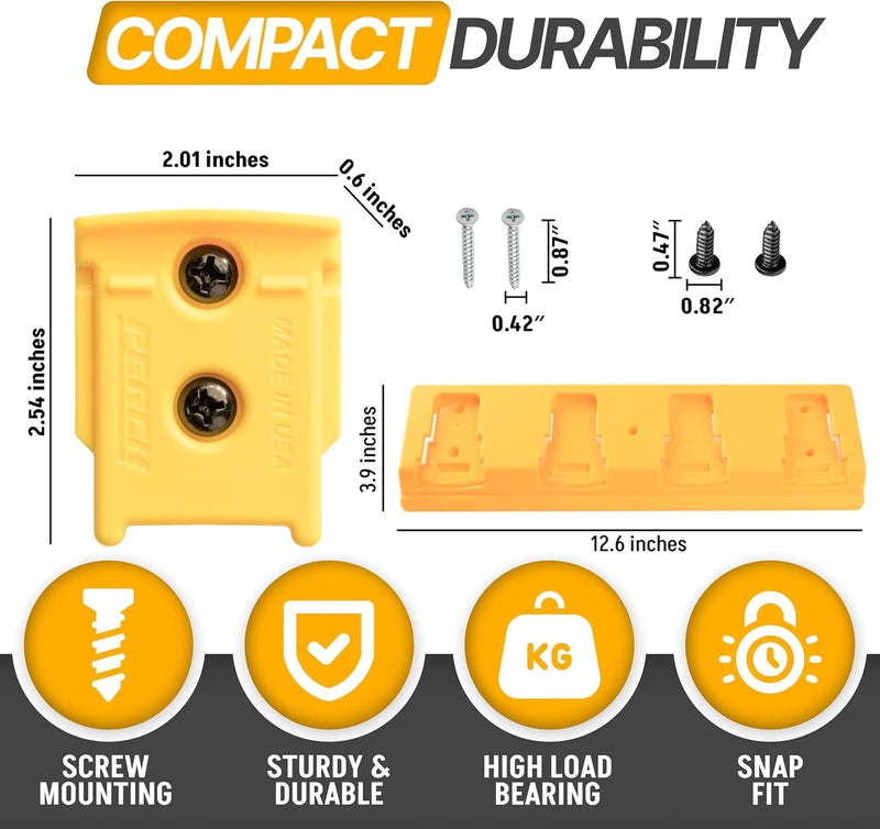perch DeWalt 4 Pack Tool & Battery Holder for 20V Tools - Image 2