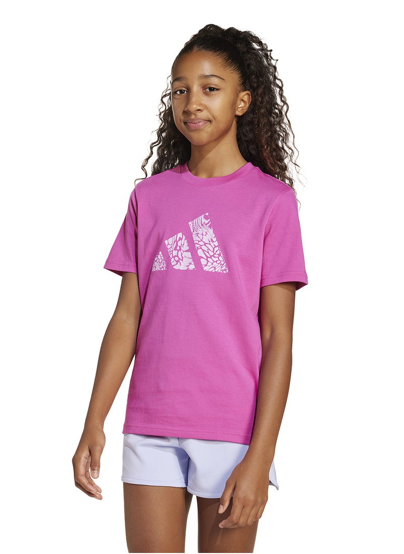 Adidas - Youth Animal-Print Graphic T-Shirt - Image 1