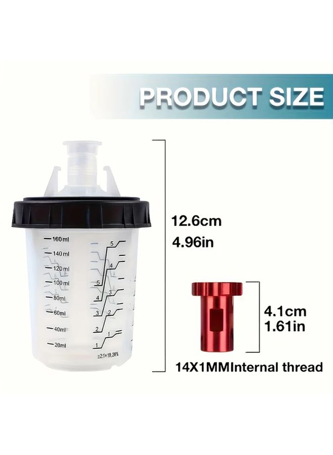 59pcs Disposable Paint Spray Gun Cups Liners and Lids System for HVLP Car Spray Painting - Image 3