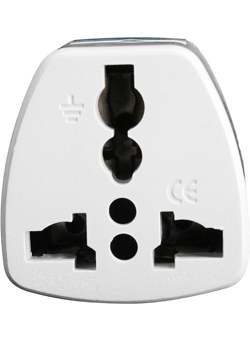 Meetion Pieces Universal travel Plug Adapter, AU, UK, EU to US AC Power Plugs Adapter, 3 Pin Travel Wall Plug Converter - Image 3