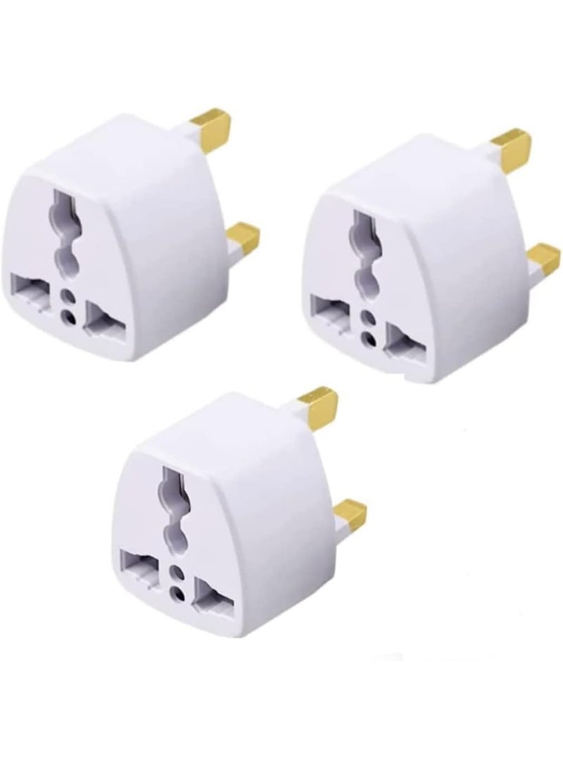 Meetion Pieces Universal travel Plug Adapter, AU, UK, EU to US AC Power Plugs Adapter, 3 Pin Travel Wall Plug Converter - Image 1