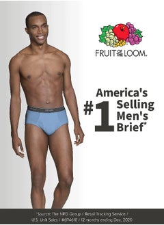 FRUIT OF THE LOOM Fruit of the Loom mens Tag-free Cotton Briefs Underwear, 6 Pack - Assorted Colors, Medium US  - Image 2