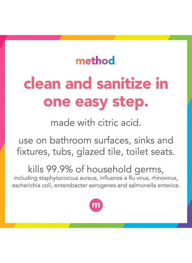 Method Antibacterial Bathroom Cleaner, Spearmint, Removes Mold + Mildew stains, 28 Fl Oz - Image 3