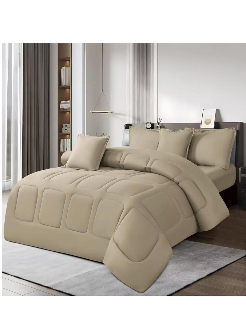 6-piece king-size comforter set for two people, 240 x 220 cm - Image 1