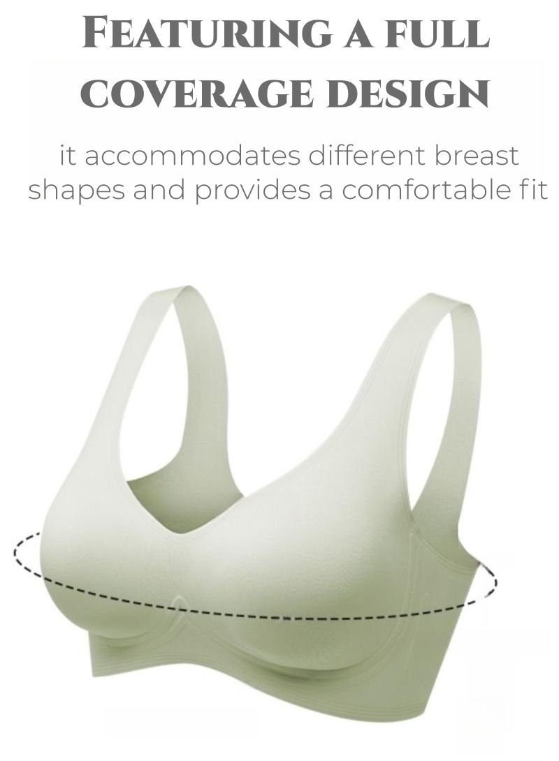 EMXEE Women Seamless Bra One Piece Super Soft Bra for Sleep Sports Yoga - Image 3