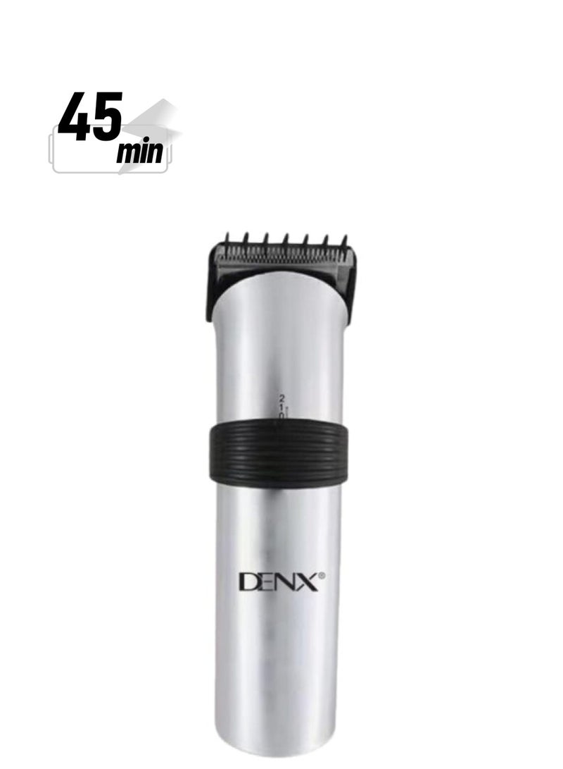 Denx Electric Shaver Denx 8 Hours Charging Time 45 Minutes NonStop Work 1000mAh Battery Capacity Silver DX1341 - Image 1