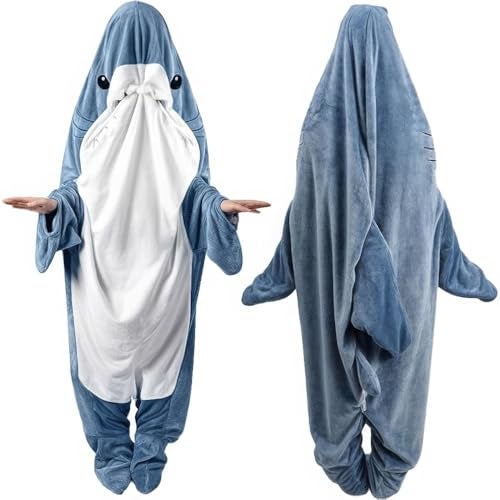 inkArts Shark Onesie Kids, Shark Blanket for Kid, Shark Costume Kids, Shark Blanket Hoodie Onesie - Image 1