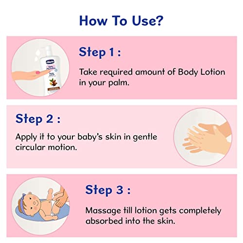 Chicco Baby Moments Body Lotion for Babies, 650ml | Almond Milk & Murumuru Butter | Quick Absorb Formula with Natural Ingredients for Ultra Soft Skin | Dermatologically Tested | Parabens & Phenoxyethanol Free - Image 4