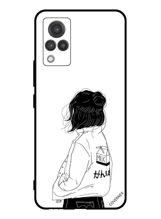 Covernex Protective Case Cover For vivo V21 5G Girl Thinking Very Deep - Image 1