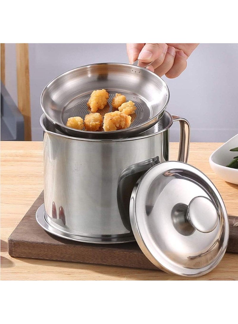 Y&D خزان زيت تخزين بقايا الزيت من الفولاذ المقاوم للصدأ سعة 1.8 لتر - Image 5