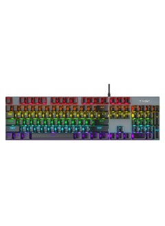 T-WOLF Wired Mechanical Keyboard With 104 Keys Ultra Slim Rgb Backlit For Gaming And Office  - Image 1