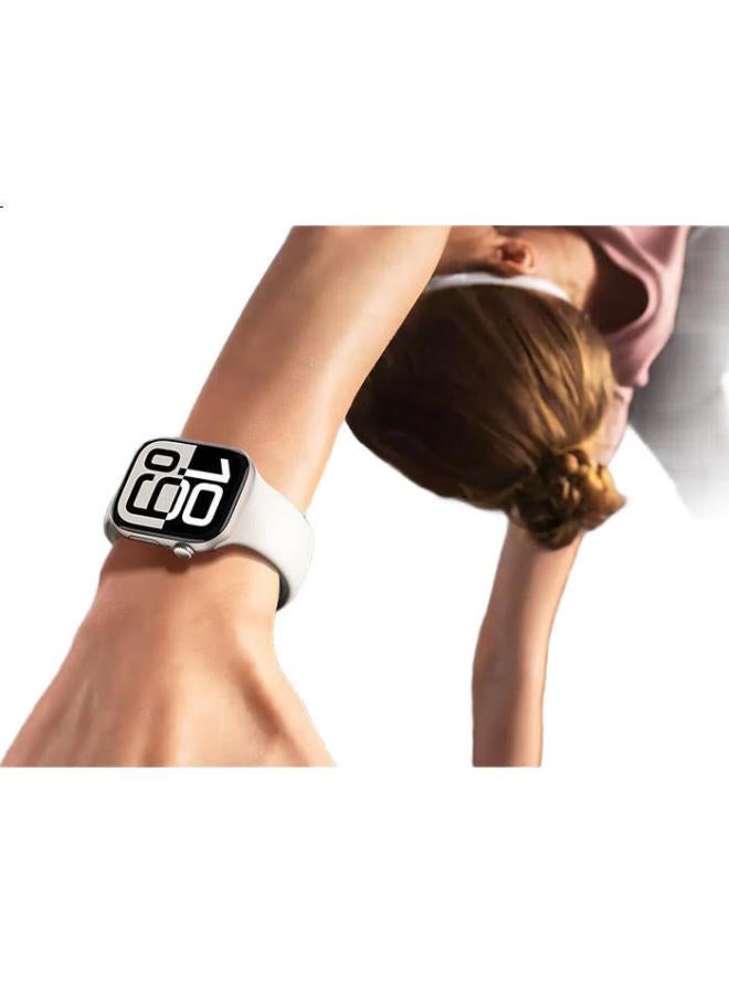 WP New Apple Watch Band, Apple Watch Ultra2 Liquid Silicone Band For Men And Women, Iwatch S10/9/8, Starlight Color, 42Mm - Image 3