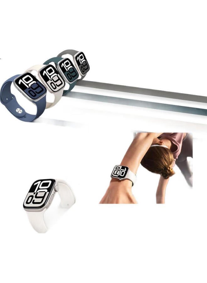 WP New Apple Watch Band, Apple Watch Ultra2 Liquid Silicone Band For Men And Women, Iwatch S10/9/8, Starlight Color, 42Mm - Image 2