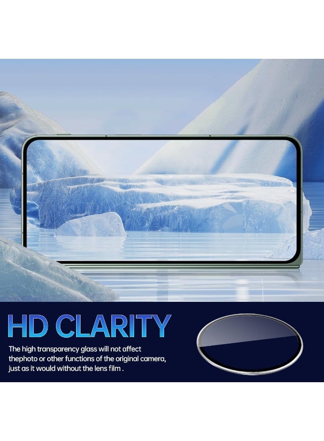 Muzz Honor X9c Camera Lens Protector, 9H Tempered Glass with Metal Ring, Anti-Scratch - Image 3