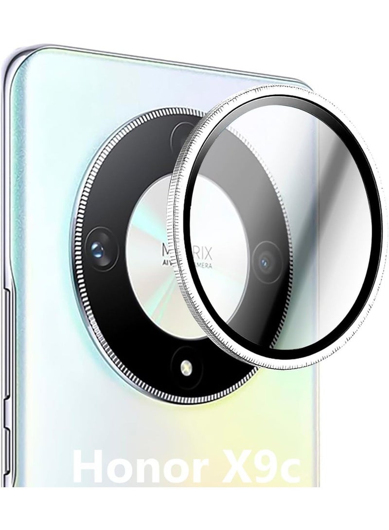 Muzz Honor X9c Camera Lens Protector, 9H Tempered Glass with Metal Ring, Anti-Scratch - Image 1