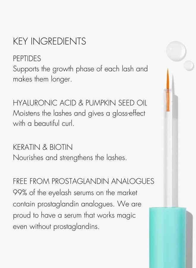 SWEED - Eyelash Growth Serum | Lengthens with Peptides, Biotin, Pumpkin Seed Oil + Keratin | Prostaglandin-Free | Vegan, Cruelty-Free, Clean Beauty (0.10 fl oz | 3 ml) - Image 5