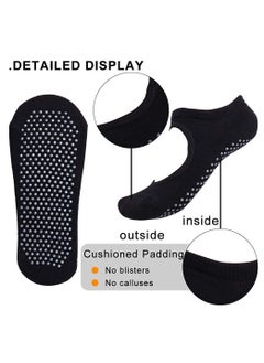 Excefore Non Slip Grip Yoga Socks for Women Skid Pilates, Ballet, Dance, Barefoot Workout(4 PCS)  - Image 3