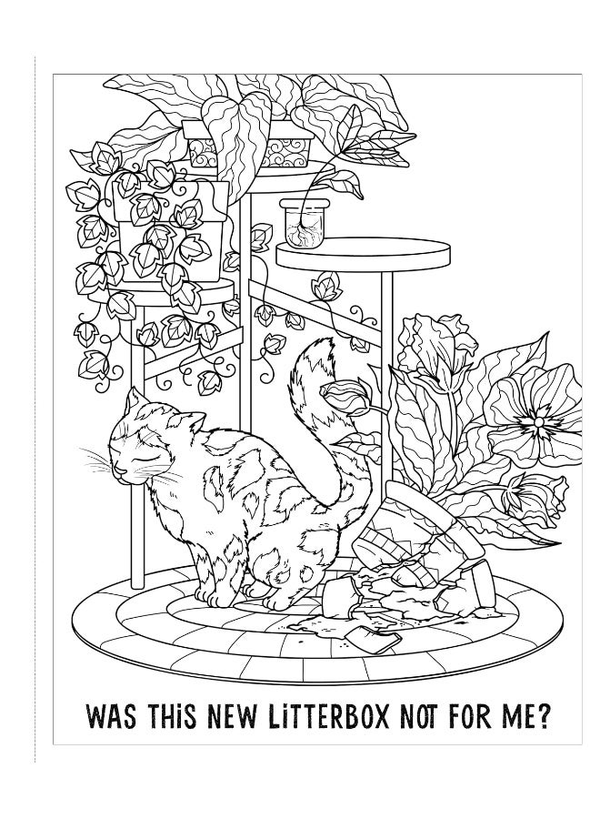Cats Are A**holes: A Coloring Book of Adorably Bad Kitties - Image 3
