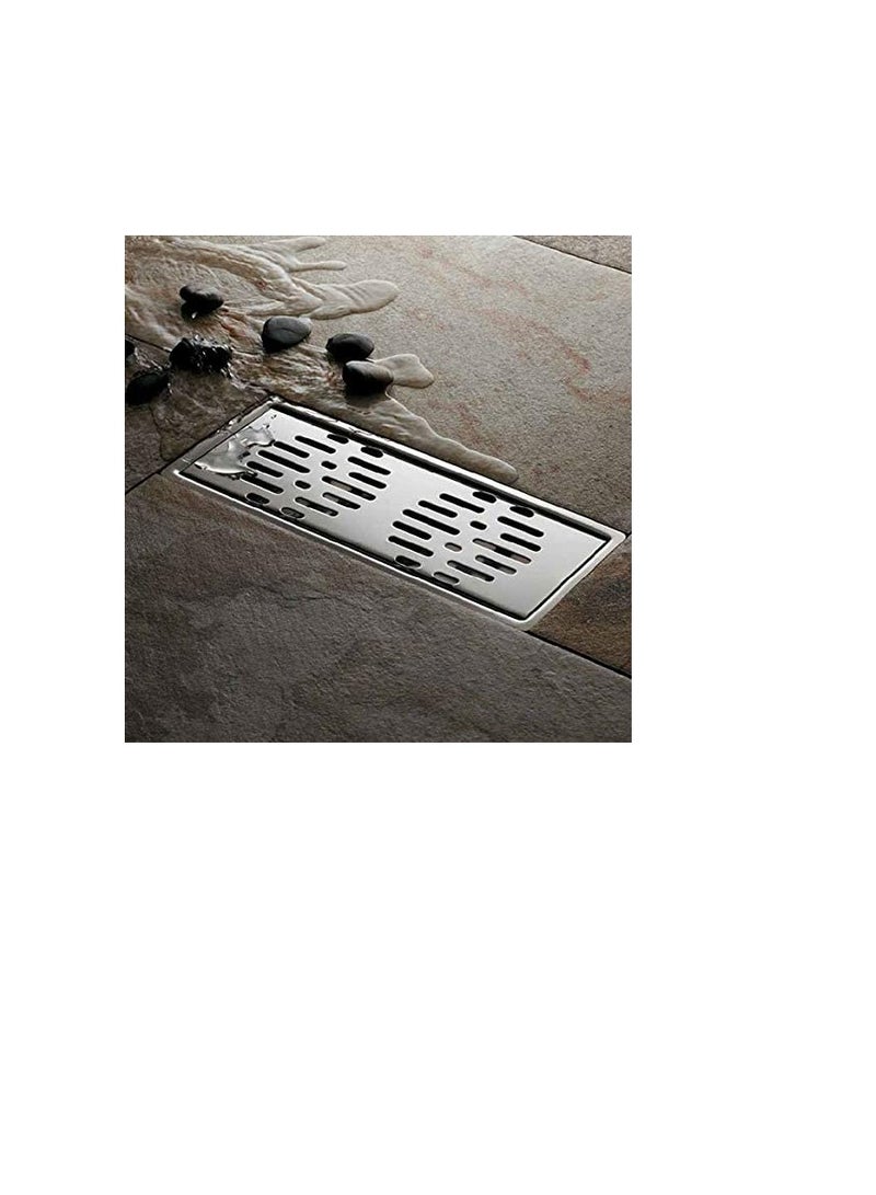 Stainless Steel Square Shaped Drainer With Striped Grate - Image 2