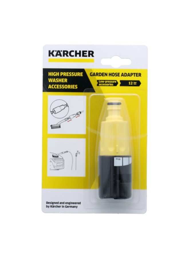 كارشر محول خرطوم الحديقة من باللونين الاسود والاصفر  3.9 x 11.2 x 3.9 سم JE2.640-732 - Image 1