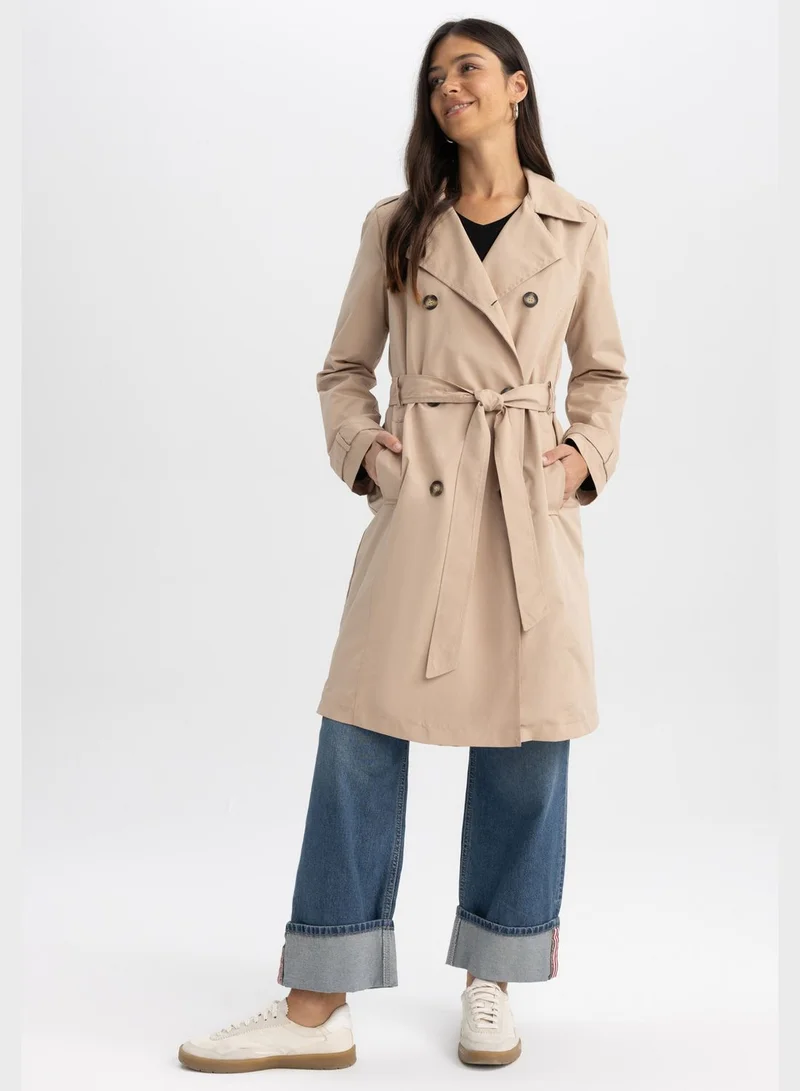 DeFacto Button Detail Coat