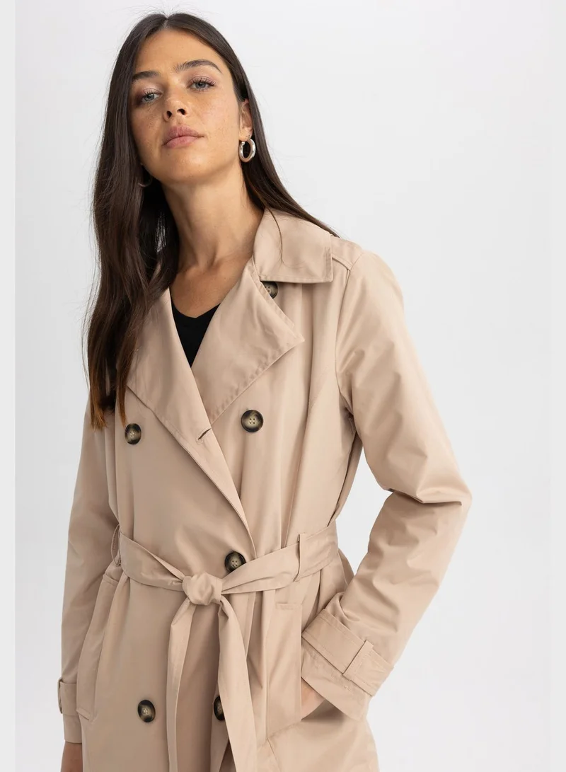 DeFacto Button Detail Coat