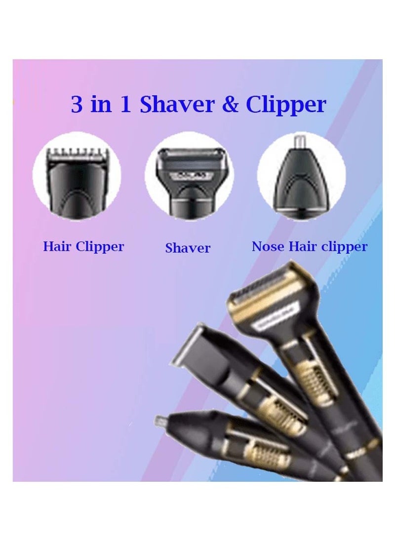 ELTRAZONE 3-in-1 Professional Hair Clippers for Men – Electric Hair Clipper, Nose Trimmer, and Eyebrow Grooming Kit with Durable Stainless Steel Blades – Cordless & Rechargeable Design for Precise, Comfortable, and Easy Grooming – Perfect for Home and Travel Use  - Image 4