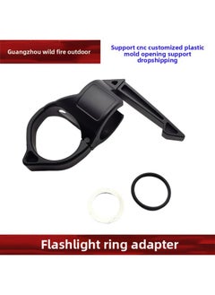 Tactical Flashlight Portable Ring 1 Inch Nylon Adapter Multi-model 2.2cm Inner Diameter Compatible-Color:Black-YR160