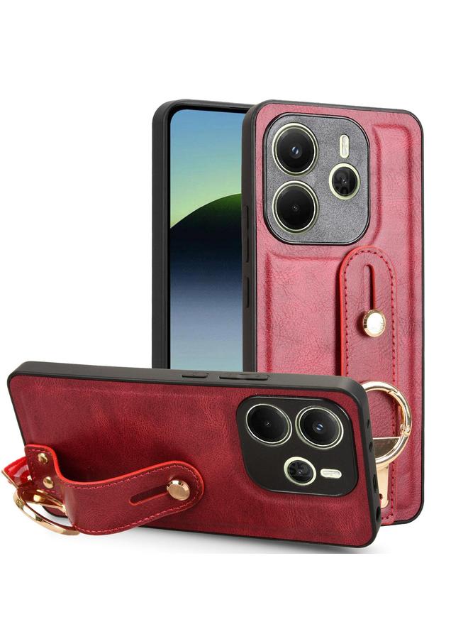 S-TOP Case For Redmi Note 14 4G 163.25mm Wristband Leather Back Phone Case - Image 1