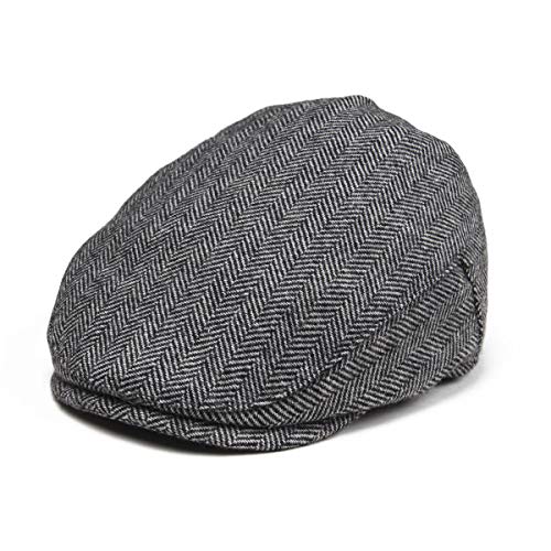 JANGOUL Kids Wool Tweed Newsboy Flat Cap Herringbone Boy Infant Toddler Child Youth Beret Hat (2-3T, Style1) - Image 1