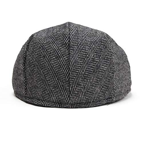 JANGOUL Kids Wool Tweed Newsboy Flat Cap Herringbone Boy Infant Toddler Child Youth Beret Hat (2-3T, Style1) - Image 4