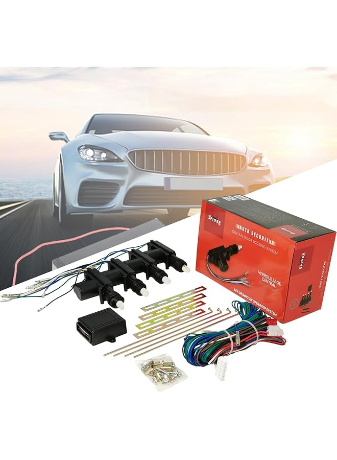 Enhance Vehicle Safety With Universal Central Car Lock System - Reliable 4 Door Actuators For Easy Installation - Image 1