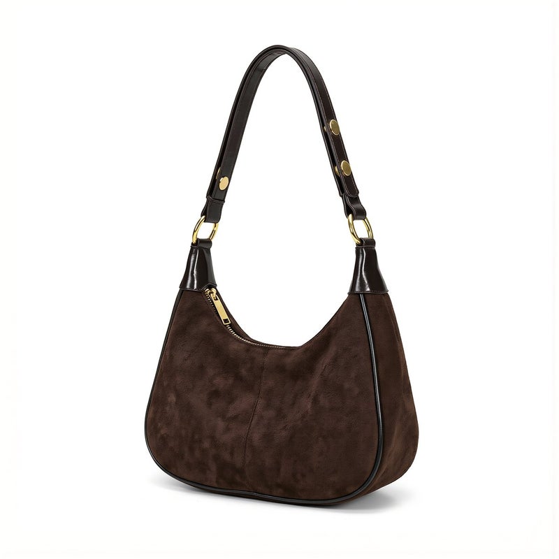 Comfortable Hobo Bag No Shoulder Pain No Deformation Anti Theft Zipper Safe Purse - Image 4